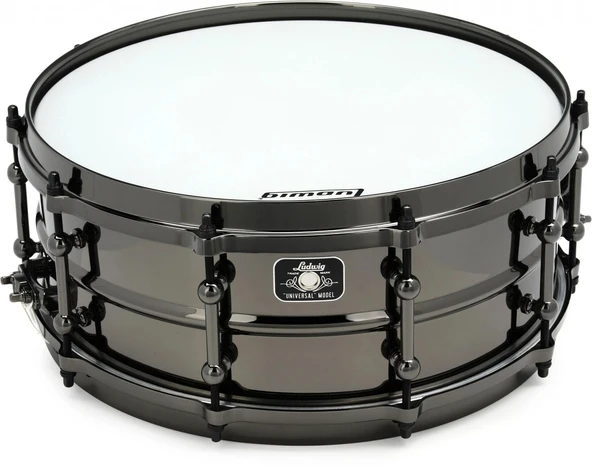 Ludwig LU5514BRDIR Universal Black Brass Trampet (5.5x14) | Siyah Nikel Kaplama Pirinç Gövde ürün görseli 1