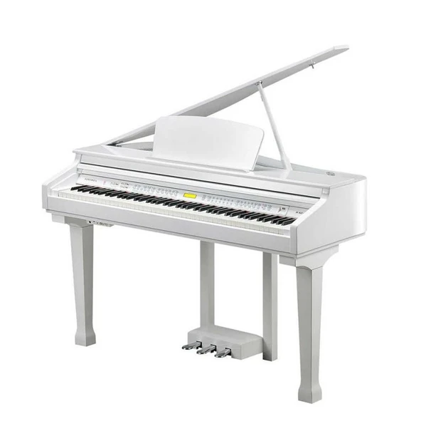 Kurzweil KAG100-WH Kuyruklu Dijital Piyano (Beyaz) | Mini Grand Tasarım Şık ve Modern ürün görseli 1