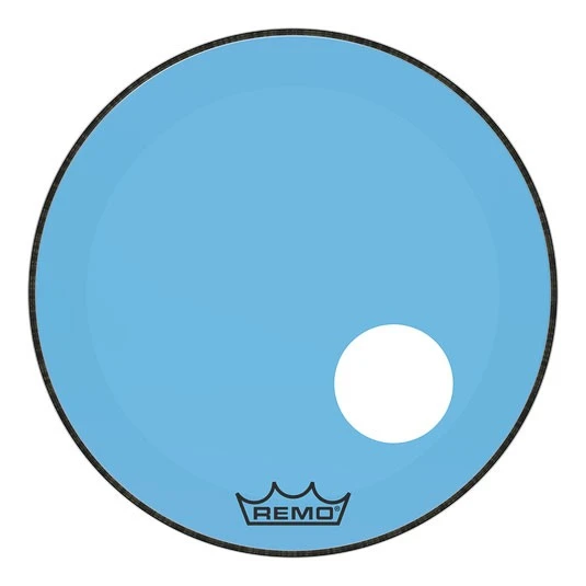 REMO P3-1320-CT-BUOH Powerstroke 3 Mavi Delikli Deri (20") | 20 İnç Kick İçin Renkli Seçenek ürün görseli 1
