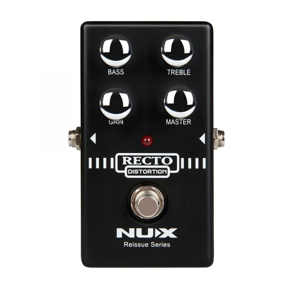 NUX RECTO-DIST Distortion Pedalı (Profesyonel - American High Gain) | Klasik American Rectifier Amfi Tonu, Agresif Distortion, Bas ve Tiz EQ Kontrolleri, Metal ve Hard Rock İçin İdeal | Ölçüler: 122 x ürün görseli 1