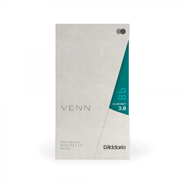 D'Addario VBB0130G2 VENN G2 Sentetik Bb Klarnet Kamışı No: 3.0 (Profesyonel) - Tekli Paket | Uzun Ömürlü Tutarlı Performans ve Güçlü Ses Projeksiyonu ürün görseli 1