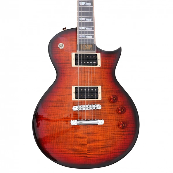 ESP LTD EUSCECFMC17S1 ESP USA Eclipse Tiger Eye Sunburst | Kaplan Gözü Kaplama Lüks Donanım ürün görseli 1