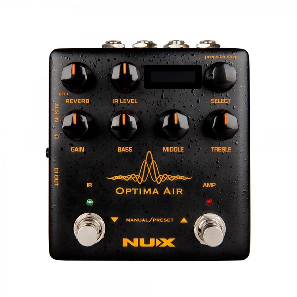 NUX NAI-5 Optima Air Akustik Simülatör & Preamp (Profesyonel - IR Loader) | Akustik Gitar IR (Impulse Response) Teknolojisi, 3-Band EQ, Reverb, XLR DI Çıkışı ve Kulaklık Çıkışı | Ölçüler: 105 x 115 x ürün görseli 1
