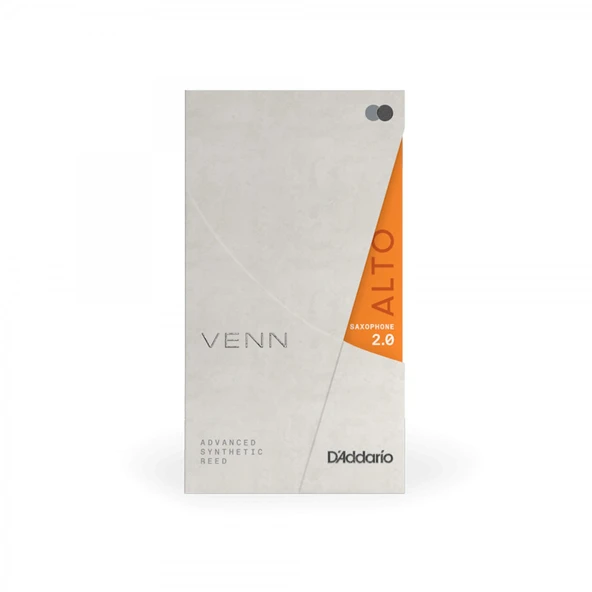 D'Addario VAS0120G2 Venn Generation 2 Sentetik Alto Saksafon Kamışı No: 2.0 (Profesyonel) - Tekli Paket | Sentetik/Doğal Hibrit Yapı, Üstün Dayanıklılık ve İstikrarlı Ton ürün görseli 1