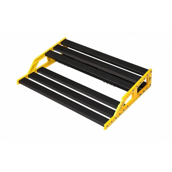 NUX NPB-L Bumblebee Large Pedalboard (Profesyonel - Geniş Kurulum) | Havacılık Sınıfı Alüminyum Şasi, Çift Katlı Tasarım, Kablo Yönetim Kanalları, Taşıma Çantası Dahil | Ölçüler: 445 x 320 x 90 mm ürün görseli 1