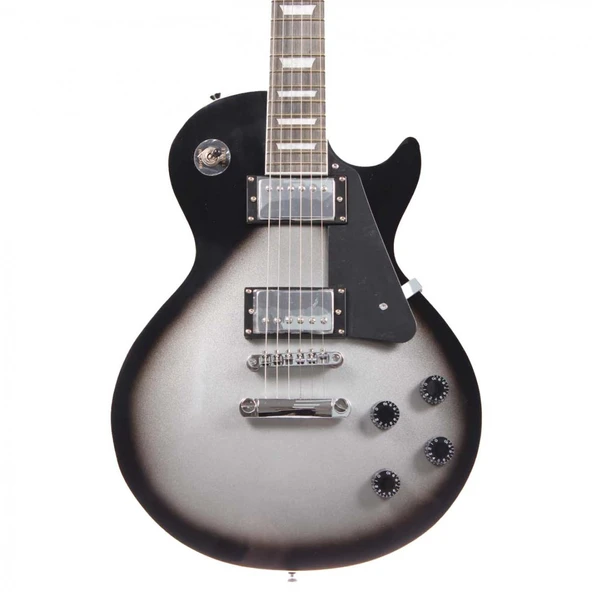 Angel AELG200-GRB Gri Elektro Gitar | LP Model Mat Gri ürün görseli 1