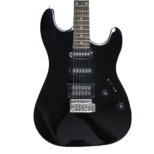 Angel AEG06-BK Siyah Elektro Gitar | SG Tipi Gövde Agresif Rock Tonu ürün görseli 1