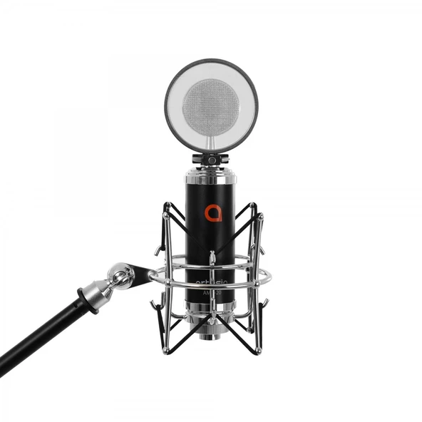 Artesia AMC-20 Cardioid Condenser Stüdyo Mikrofonu | Geniş Diyafram, XLR Bağlantı ve Profesyonel Vokal Kaydı İçin Düşük Gürültü ürün görseli 1