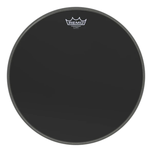 REMO P3-1016-ES Powerstroke 3 Ebony Kick Derisi (16") | Küçük Kickler İçin Siyah Deri ürün görseli 1