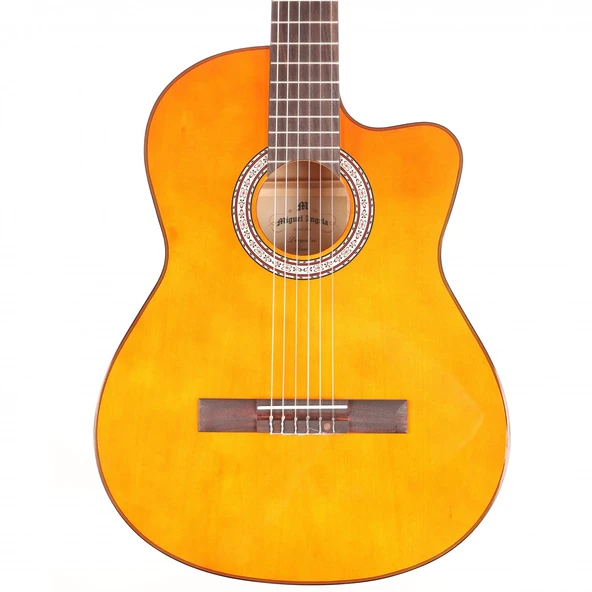 Miguel Angela MA1C-WA Cutaway Klasik Gitar - Naturel (Başlangıç/Orta - Kesik Kasa) | Ceviz/Naturel Görünüm, Kesik Kasa Tasarımı, Net ve Berrak Ses Projeksiyonu | Uyum: 4/4 (Tam Boy) Standart ürün görseli 1