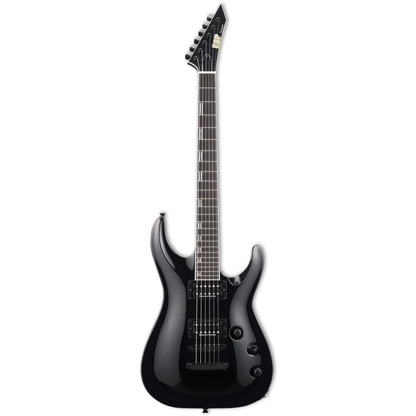 ESP EHORIINTBLK USA Horizon-II NT Siyah Elektro Gitar (Üst Segment) | Maun Gövde, Akçaağaç Sap, Seymor Duncan Manyetikler, Üstün Çalım Konforu ürün görseli 1