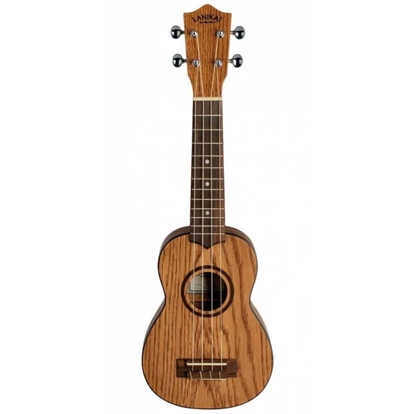 Lanikai OA-S Meşe (Oak) Soprano Ukulele | Kompakt Boyut Net Ses ürün görseli 1