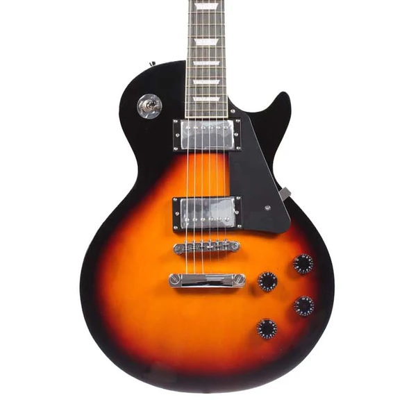 Angel AELG200-SB Sunburst Elektro Gitar | Les Paul Tipi Kasa Sıcak Humbucker Tonları ürün görseli 1