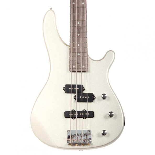 Angel ABG2-GR Bas Gitar - Gri (Başlangıç/Orta - P-Bass Tipi) | Modern Metalik Gri Finish, Güçlü Alt Frekanslar, 20 Perde Kararlı Klavye | Ölçüler: 864 mm Skala Uzunluğu ürün görseli 1