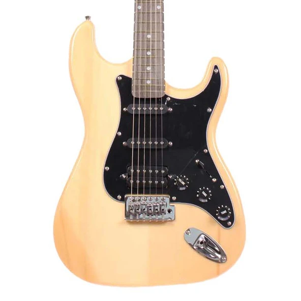 Angel AEG111-N Naturel Elektro Gitar | Doğal Ahşap Görünüm Vernikli Cila ürün görseli 1