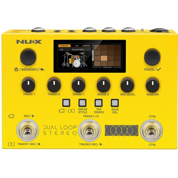 NUX NML-3DLS Dual Loop Stereo Pedalı | Çift Kanal Kayıt Sınırsız Overdub ürün görseli 1