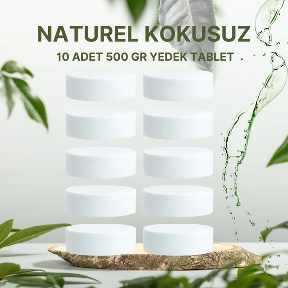 5 Adet 2x500Gr - NATUREL - Nem Alıcı Rutubet Giderici Yedek Tablet ürün görseli 1