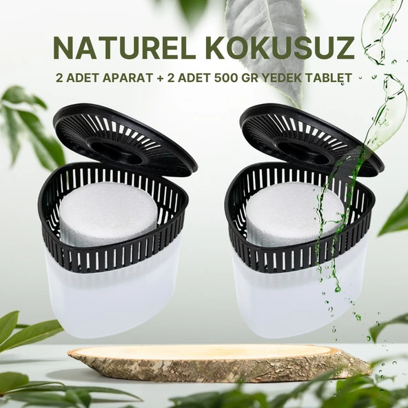2 Adet 500GR - NATUREL - Nem Alıcılı Ve Rutubet Giderici Aparat Üçgen (TABLET DAHİL) ürün görseli 1