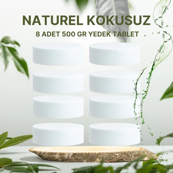 4 Adet 2x500Gr - NATUREL - Nem Alıcı Rutubet Giderici Yedek Tablet ürün görseli 1