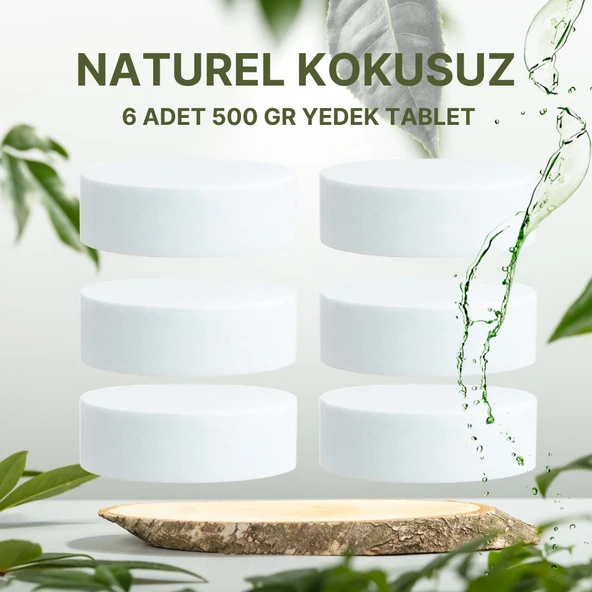 3 Adet 2x500Gr - NATUREL - Nem Alıcı Rutubet Giderici Yedek Tablet ürün görseli 1