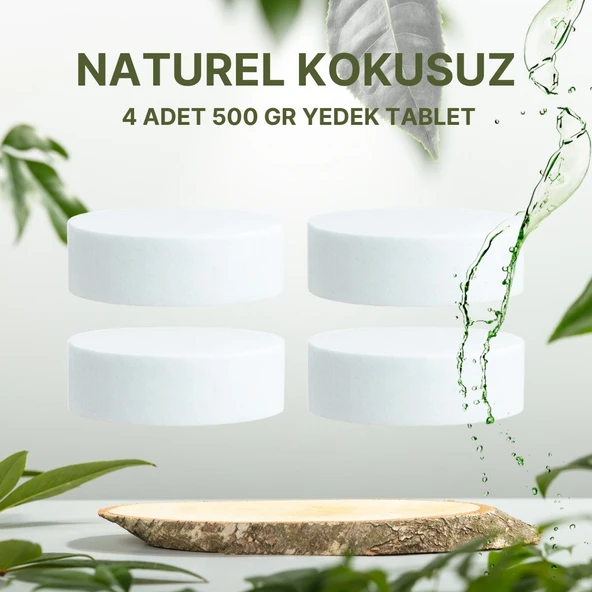 2 Adet 2x500Gr - NATUREL - Nem Alıcı Rutubet Giderici Yedek Tablet ürün görseli 1