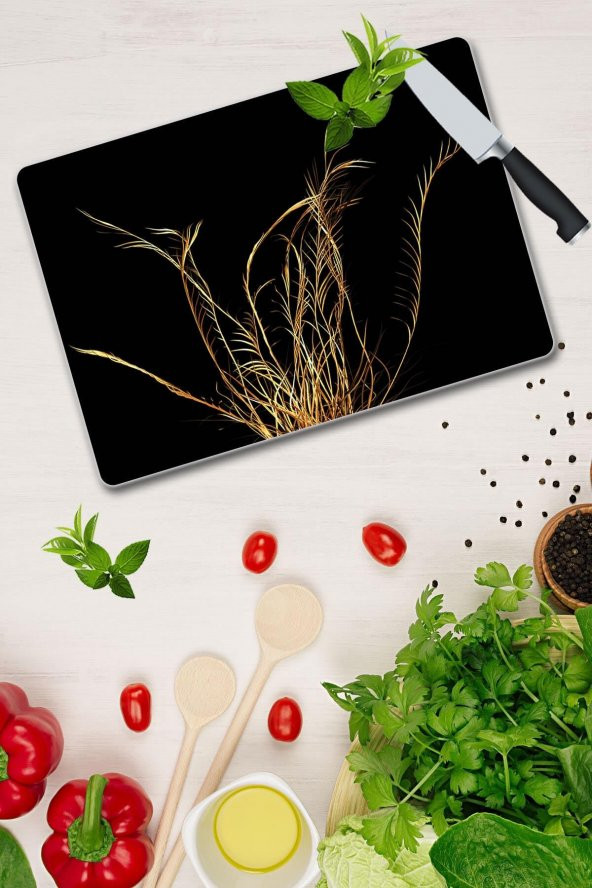 Saban Altın Dal Cam Kesme Tahtası - Cam Kesme Tablası | 20 Cm X 30 Cm ürün görseli 1