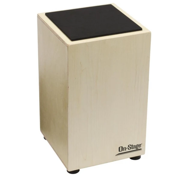 On Stage WFC3200 Cajon (Profesyonel - Akçaağaç Gövde) | Ayarlanabilir Kort (Internal Snare), Kaymaz Oturma Alanı, Zengin Bas ve Keskin Slap Tonları | Ölçüler: 30 x 30 x 48 cm ürün görseli 1
