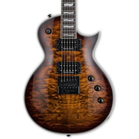 ESP LTD LEC1000ETQMDBSB EC-1000 Evertune Dark Brown Sunburst | Akort Bozulmayan Evertune Sistemi ürün görseli 1