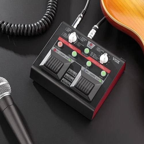 Vox 118 Lil' Looper (Profesyonel - Multi-Efekt & Looper) | 2 Bağımsız Pedal, 12 Çeşit Efekt (Overdrive, Chorus, Delay), 90 Saniye Kayıt Süresi, Mikrofon Girişi | Ölçüler: 165 x 144 x 62 mm ürün görseli 1
