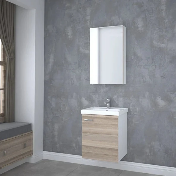 Denko Terra 50 Cm Alize Banyo Dolabı Takımı ürün görseli 1