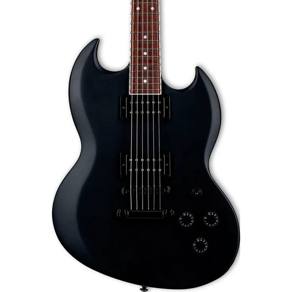 ESP LTD LVOLSUNG200BLKS Lars Frederiksen Signature Volsung-200 | Rancid Gitaristi İmzalı SG Tarzı ürün görseli 1