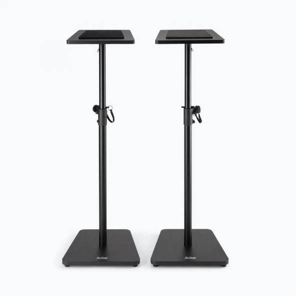On Stage Sms7500b 2'li Stüdyo Monitörü Standı (profesyonel - Masaüstü Stand Seti) | 12 Kademeli Yükseklik Ayarı, Kaymaz Eva İzolasyon Pedleri, 34 Kg Taşıma Kapasitesi | Ölçüler: Yükseklik 23 Cm - 32 C ürün görseli 1