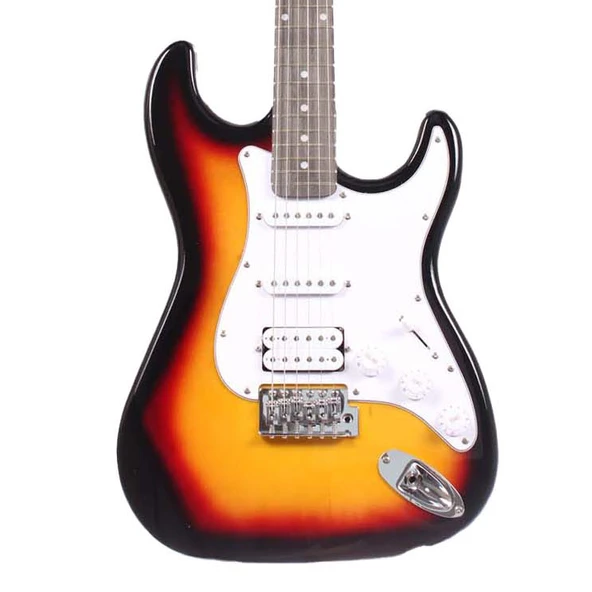 Angel AEG100-SB Sunburst Elektro Gitar | Vintage Sunburst HSS Manyetik Dizilimi ürün görseli 1