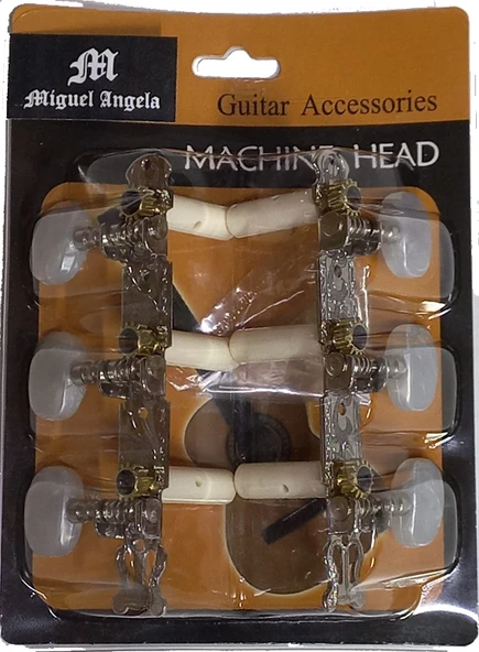 Miguel Angela MAMHT334CR Klasik Gitar Burgusu | Krom Kaplama Standart Yedek ürün görseli 1