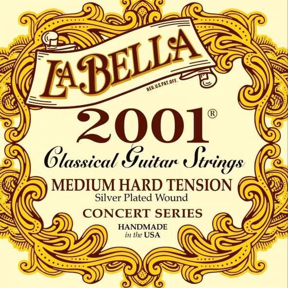 La Bella 2001MH Klasik Gitar Teli (Medium Hard) | Ara Sertlik İdeal Denge ürün görseli 1