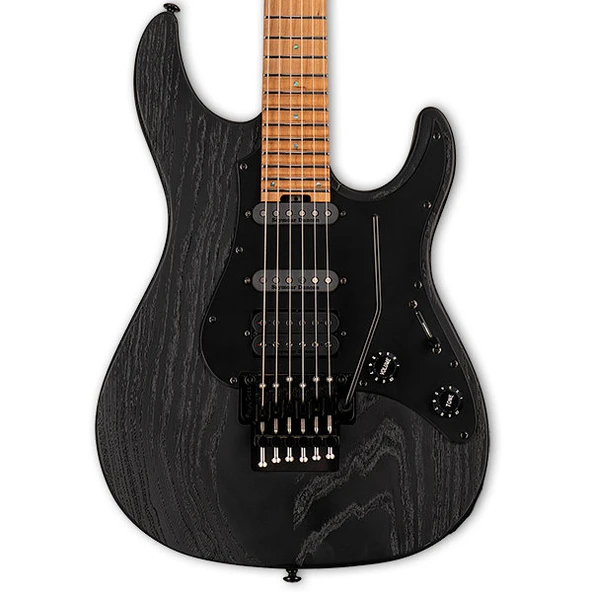 ESP LTD LSN1000FRMBLKBLAST SN-1000 FR Black Blast Elektro Gitar | Kumlama Gövde Roasted Maple Sap ürün görseli 1
