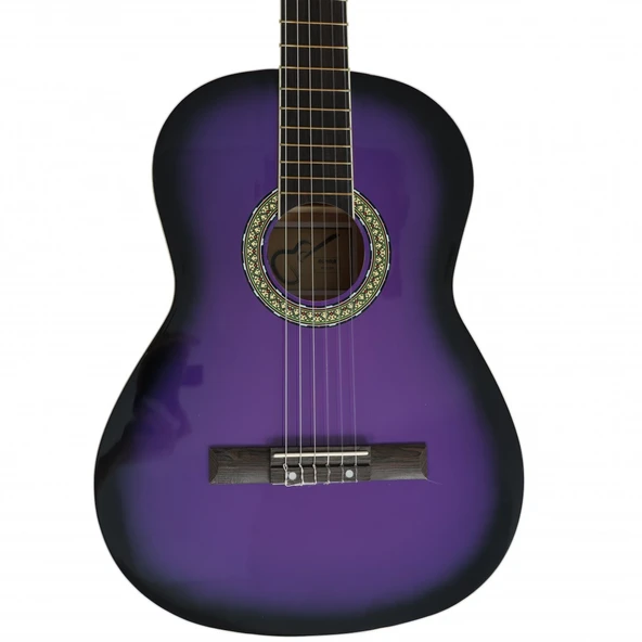 Almira Mg917-prp 4/4 Klasik Gitar - Mor (başlangıç - Tam Boy) | Canlı Mor Parlak Cila, Standart Sap Genişliği, Yeni Başlayanlar İçin Ekonomik Çözüm | Uyum: Yetişkin Ve Gençler İçin 4/4 Standart ürün görseli 1