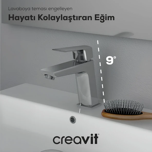 Creavit Slope Krom Lavabo Bataryası SP1500 ürün görseli 1