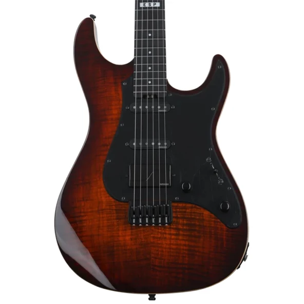 ESP LTD EIISN3HTFMTESB E-II SN-III HT Tiger Eye Sunburst Elektro Gitar | Kaplan Gözü Kaplama HSS Manyetik ürün görseli 1