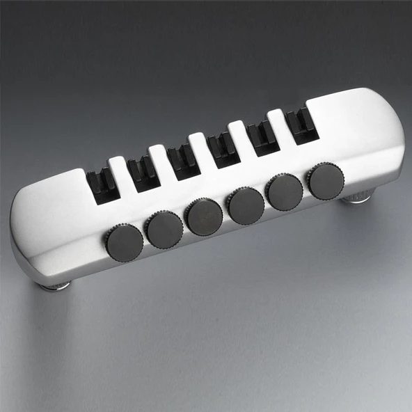 Schaller SC-12070300 Elektro Gitar Köprü Kuyruğu - Mat Krom (Profesyonel - Stop Tailpiece) | Yüksek Kütleli Çinko Gövde ile Maksimum Sustain, Titreşim Kaybını Önleyen Stabil Montaj Vidaları | Uyum: Tu ürün görseli 1