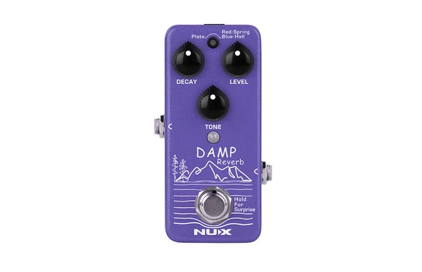 NUX NRV-3 Damp Reverb (Profesyonel - Üçlü Yankı Efekti) | Plate, Spring ve Hall Reverb Modları, Dahili Shimmer Efekti, True Bypass veya Buffer Seçeneği | Ölçüler: 94 x 51 x 53 mm ürün görseli 1