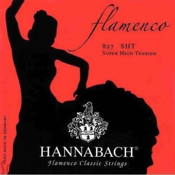 Hannabach 827SHT Flamenko Gitar Teli (Super High Tension) | Agresif Vuruşlar İçin Ekstra Sert ürün görseli 1