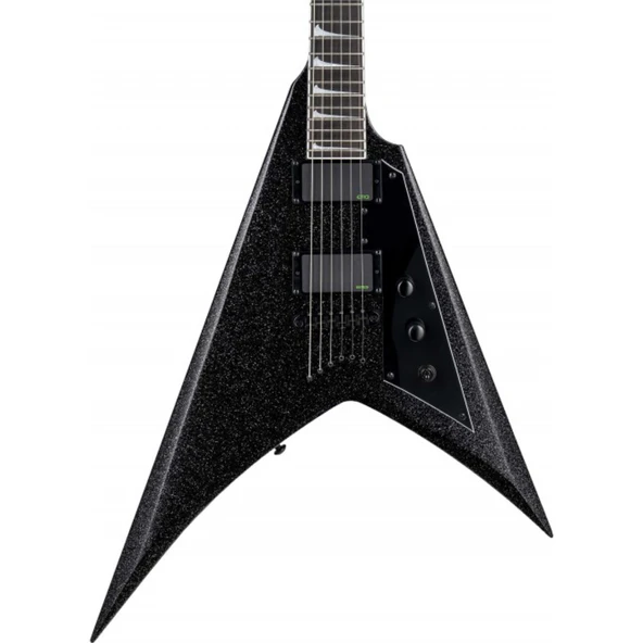 ESP LTD LKHVBLKSP Kirk Hammett KH-V Black Sparkle | Simli Siyah Flying V Kasa ürün görseli 1