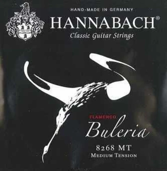 Hannabach 8268MT Flamenko Gitar Alt 3'lü Tel Seti (Profesyonel - Yedek Bas Takımı) | Medium Tension (Orta), Sadece 4-5-6. Teller (E-A-D), Flamenko İçin Sert ve Parlak Atak | Ölçüler: 4/4 Standart Flam ürün görseli 1