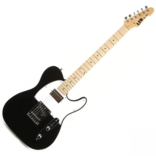 Esp Ltd Lronblk Ron Wood Signature - Black (premium - Signature Seri) | Rolling Stones Efsanesi Tasarımı, Seymour Duncan ’59 Ve Hot Tele Manyetik Seti, Alder Gövde | Ölçüler: 648 Mm Skala Uzunluğu ürün görseli 1