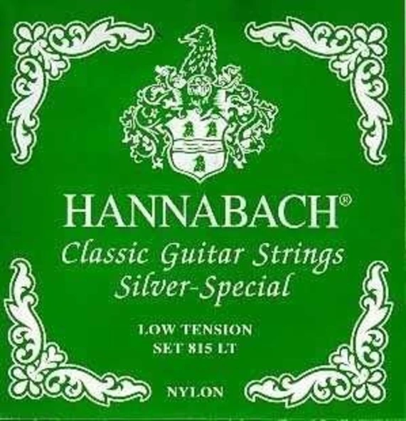 Hannabach 815LT Klasik Gitar Teli (Low Tension) | Gümüş Kaplama Baslar Düşük Gerilim Rahat Tuşe ürün görseli 1