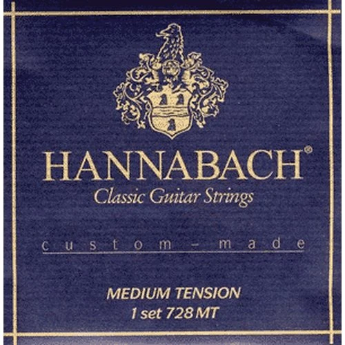 Hannabach 7288MT Klasik Gitar 3'lü Tiz Tel Seti (Profesyonel - Yedek Treble Takımı) | Medium Tension (Orta), Sadece 1-2-3. Teller (E-B-G), Berrak ve Pürüzsüz Tiz Tonlar | Ölçüler: 4/4 Standart Klasik ürün görseli 1