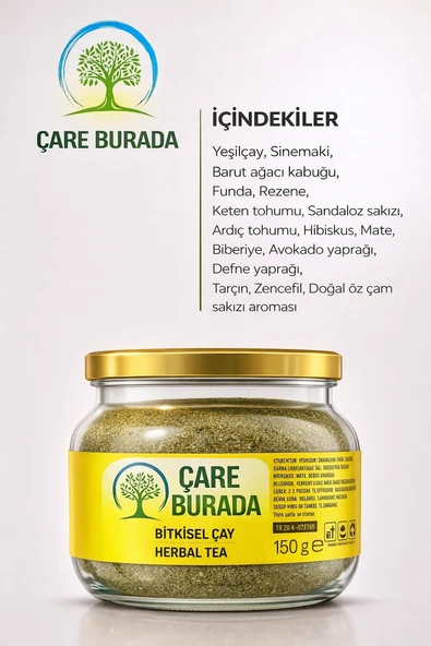 ÇareBurada Bitkisel Çay 150 g | Formunu Korumaya Destek Bitkisel Çay - Resim 3