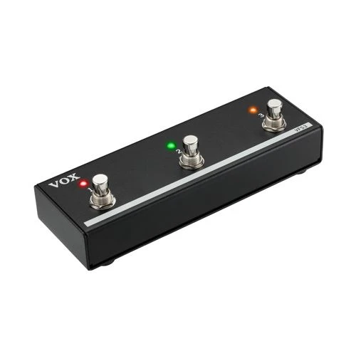 Vox 607 VFS-3 Foot Switch (Aksesuar - Üçlü Ayak Pedalı) | Metal Dayanıklı Gövde, LED Göstergeli 3 Buton, Kanal ve Efekt Değişimi İçin İdeal | Uyum: Vox AC, Cambridge ve VX Serisi Amfiler ürün görseli 1