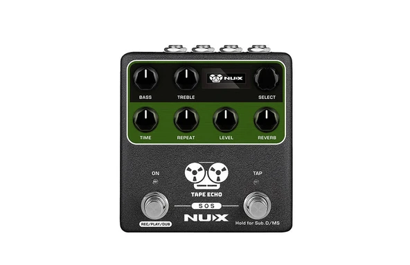 NUX NDD-7 Tape Echo Delay Pedalı | Vintage Bant Ekosu Simülasyonu 7 Kafa ürün görseli 1
